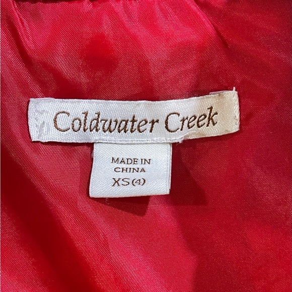 Coldwater Creek red Puffer Vest XS - Picture 4 of 4